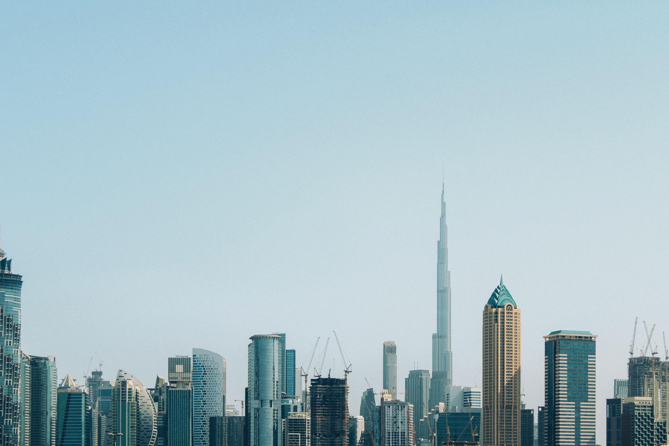 Dubai skyline with Burj Khalifa